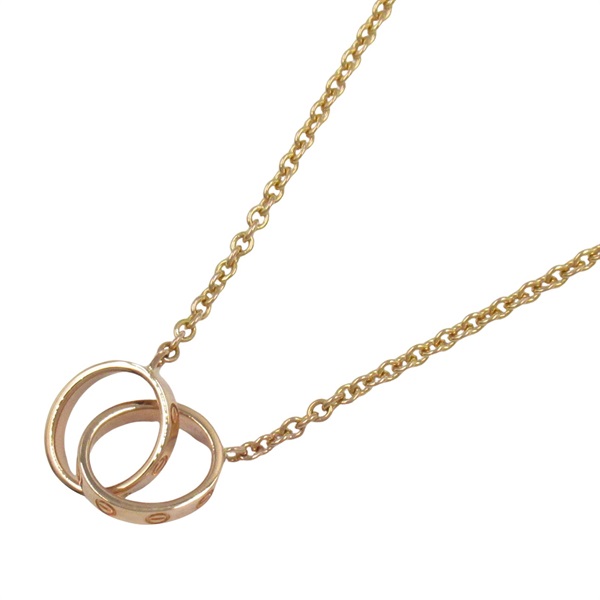 CARTIER Baby Love Necklace Pendant 18KPG Pink Rose Gold Used women
