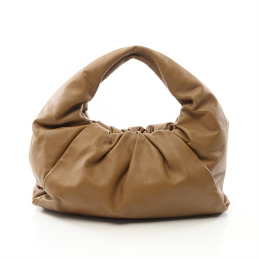 BOTTEGA VENETA The Shoulder Pouch Handbag leather Brown Used Women BV