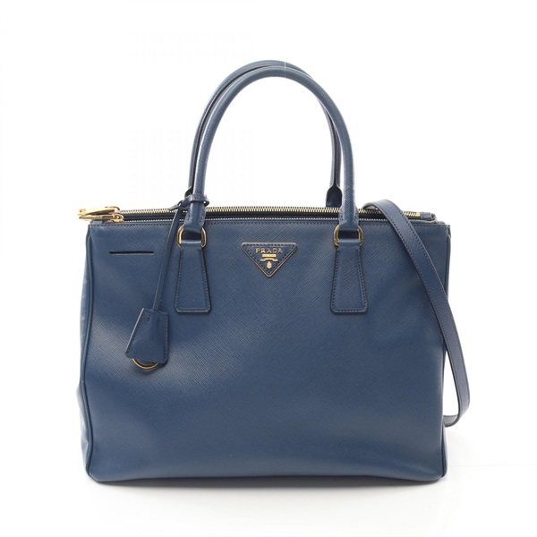 PRADA SAFFIANO LUX Galleria Shoulder Handbag BN2274 Saffiano leather Blue Used