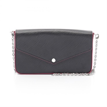 LOUIS VUITTON Pochette felicie Shoulder Bag M64579 Epi leather Black Pink Used