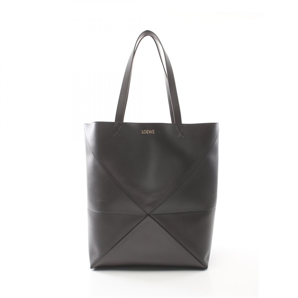LOEWE Puzzle Fold Shoulder Tote Bag B933Q18X011220 leather Gray NEW unisex