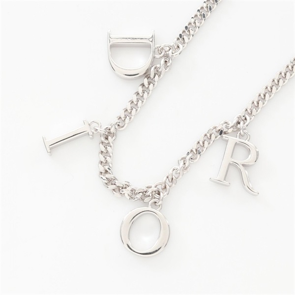Christian DIOR HOMME Necklace collier charms 48-52cm Stainless Steel