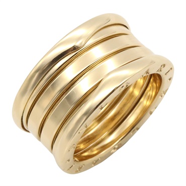 BVLGARI B-zero1 4 bands Ring 18KYG Yellow Gold Used unisex US size 6.25 #53