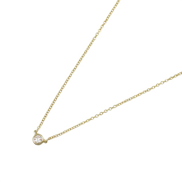 TIFFANY＆CO By the Yard Diamond Necklace Pendant 18KYG Yellow Gold Used women
