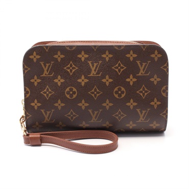 LOUIS VUITTON Orsay business clutch second bag M51790 Monogram leather Brown
