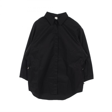 HERMES Long sleeve shirt 4E0645DV cotton Black Used Women size 36