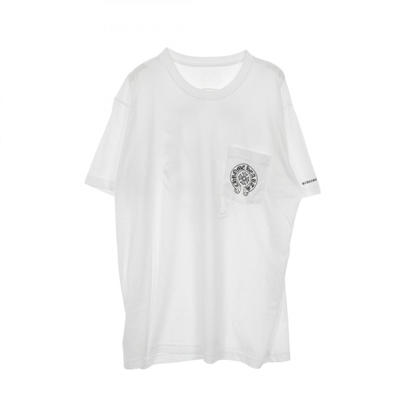 CHROME HEARTS Horseshoe print T-shirt #XL short sleeves cotton White Used mens