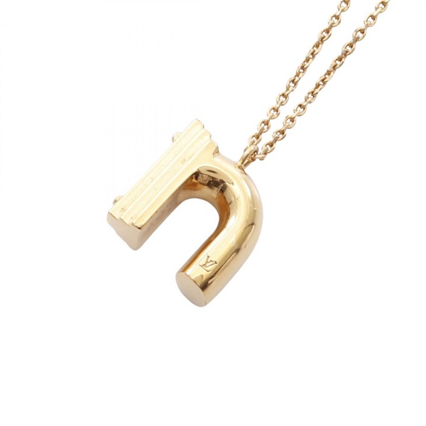 LOUIS VUITTON LV&ME N Initials Necklace Pendant Gold Plated Used women