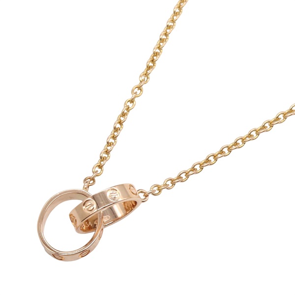 CARTIER Baby Love Necklace 18KPG Pink Rose Gold Used unisex Pendant