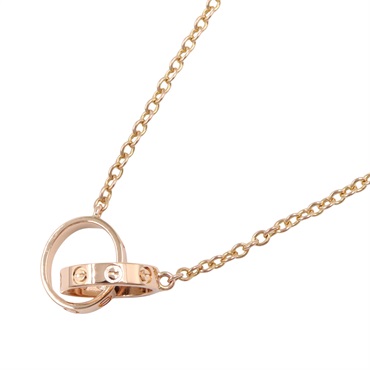 CARTIER Baby Love Necklace Pendant 18KPG Pink Rose Gold Used women