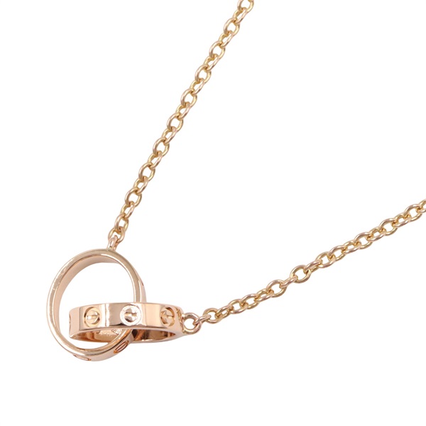 CARTIER Baby Love Necklace Pendant 18KPG Pink Rose Gold Used women