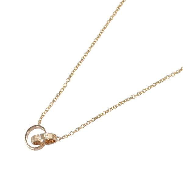 CARTIER Baby Love Necklace Pendant 18KPG Pink Rose Gold Used women
