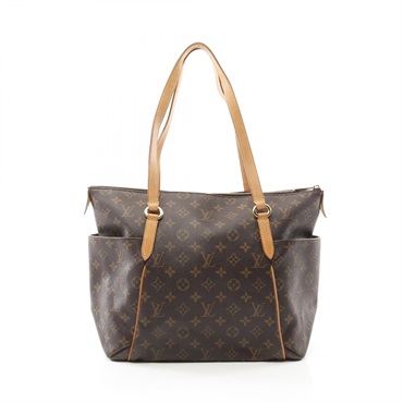 LOUIS VUITTON Totally MM Shoulder Tote Bag M56689 Monogram canvas Brown Used LV