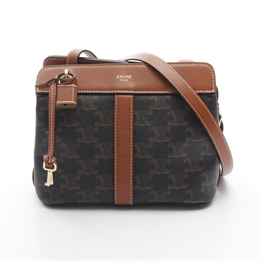 CELINE Teen Cabas De France Triomphe Shoulder Bag 191992BZJ canvas leather used