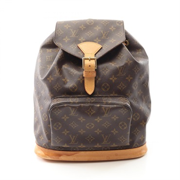 LOUIS VUITTON Montsouris GM Rucksack Backpack M51135 Monogram canvas Used Women
