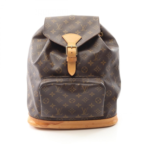 LOUIS VUITTON Montsouris GM Rucksack Backpack M51135 Monogram canvas Used Women