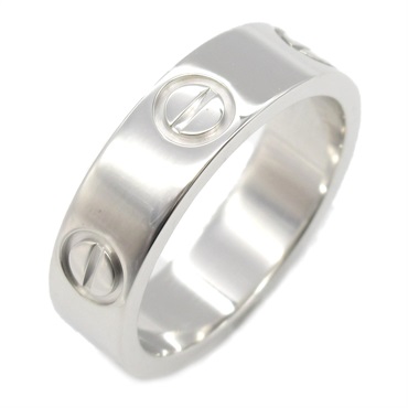 CARTIER Love Ring 18KWG White Gold Used unisex Us size 5.5 #51