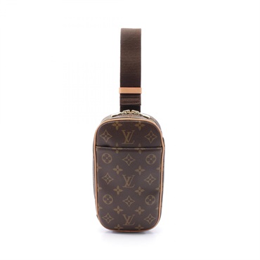 LOUIS VUITTON Pochette Gange Waist bum belt bag M51870 Monogram leather Brown LV