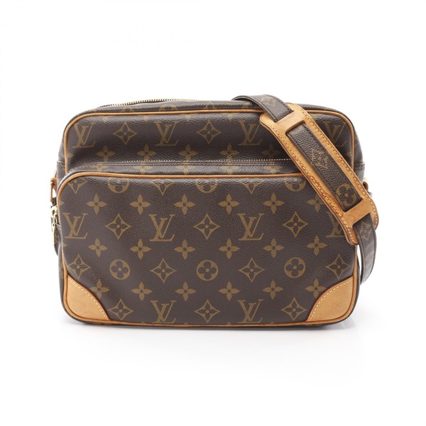 LOUIS VUITTON Nile Shoulder crossbody Bag M45244 Monogram leather Brown Used LV