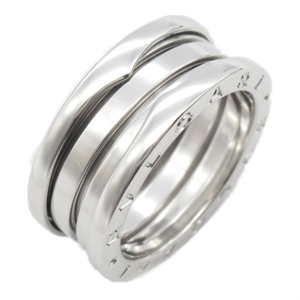 BVLGARI B-zero1 Ring 3 bands 18KWG White Gold Used unisex US size 6.75 #54