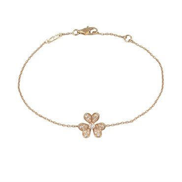 Van Cleef & Arpels Frivole Mini Bracelet Diamond VCARP7RD00 18KRG Gold Used