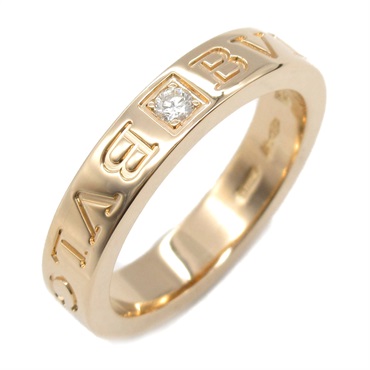 BVLGARI B-zero1 Ring 1P Diamond 18KPG Pink Rose Gold Used unisex US size 5.5 #50