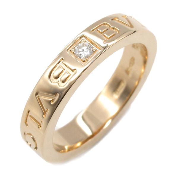BVLGARI B-zero1 Ring 1P Diamond 18KPG Pink Rose Gold Used unisex US size 5.5 #50