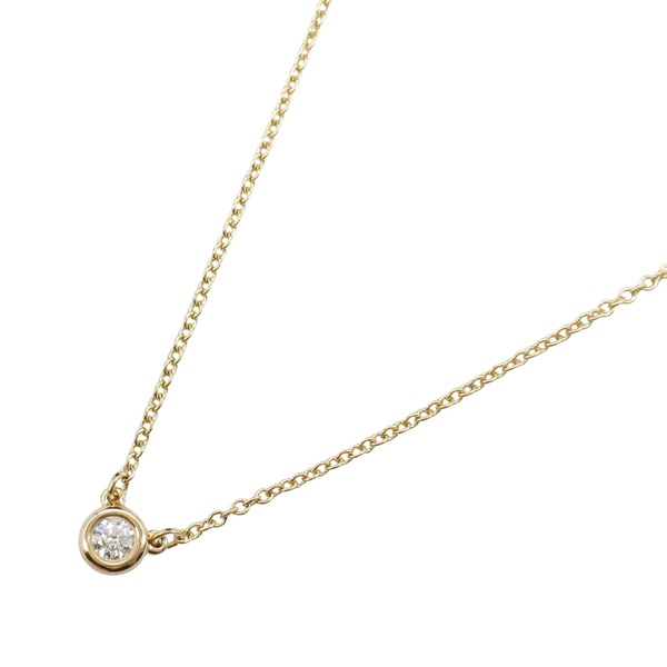 TIFFANY＆CO By the Yard Necklace Diamond Pendant 18KPG Pink Rose Gold Used women