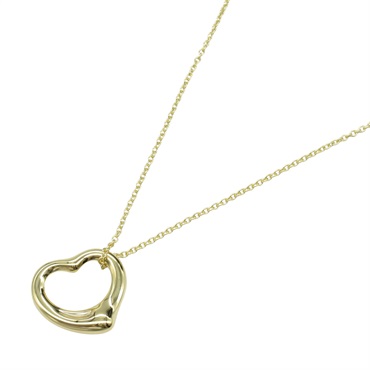 TIFFANY＆CO Open Heart Necklace 18KYG Yellow Gold used women