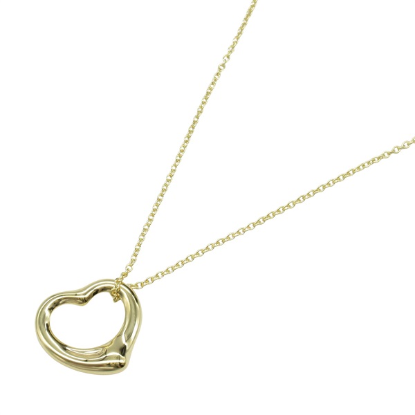 TIFFANY＆CO Open Heart Necklace 18KYG Yellow Gold used women