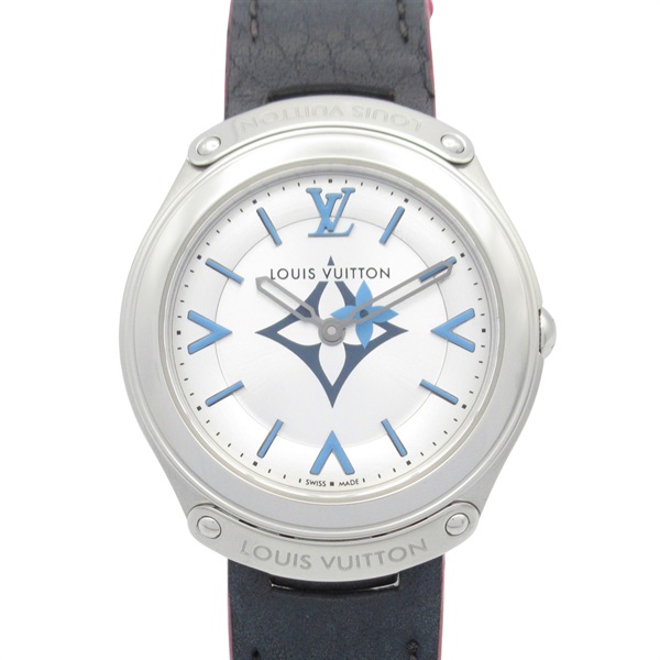 LOUIS VUITTON Fifty Five Wrist Watch Q6J04 Quartz Stainless Steel Used Women LV