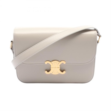 CELINE TRIOMPHE MEDIUM Shoulder Bag 187363BF402LS leather Beige NEW crossbody