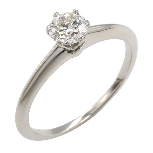 TIFFANY＆CO Diamond Ring Pt950 Platinum Used women US size 5.5