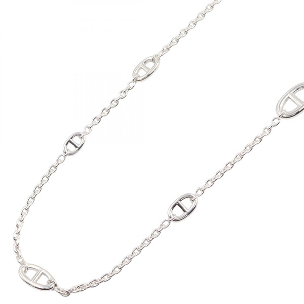 HERMES Chaine d'Ancre Farandole Long Necklace Silver925 Used women