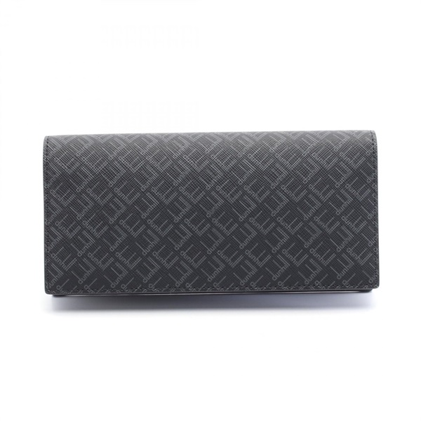 Dunhill Signature Bifold purse long wallet 21R2100LT001R canvas Black Gray NEW
