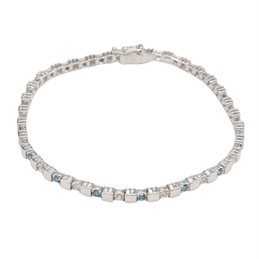 JEWELRY Diamond Bracelet 18KWG White Gold Used Women