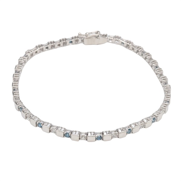 JEWELRY Diamond Bracelet 18KWG White Gold Used Women