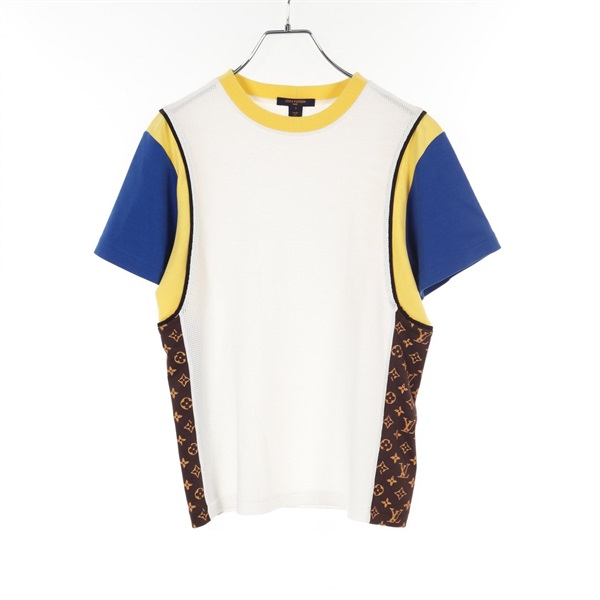 LOUIS VUITTON Monogram T-shirt #S RW211W A13 FKTS10 Nylon White Multicolor used
