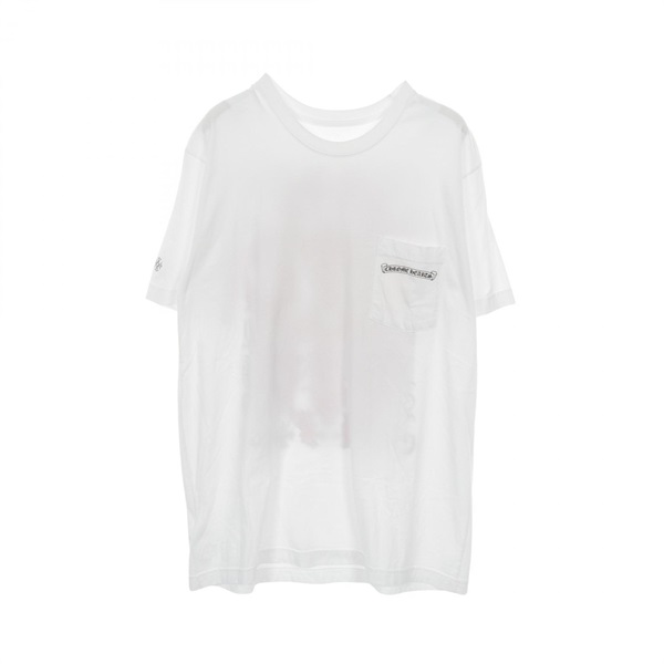 CHROME HEARTS DAGGER EYE CHART TEE T-shirt cotton White Used mens size XL
