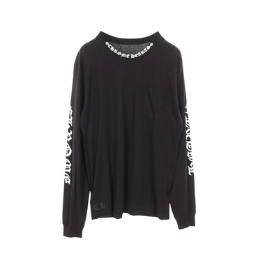 CHROME HEARTS Arm logo T-shirt Tops cotton Black Used mens size XL