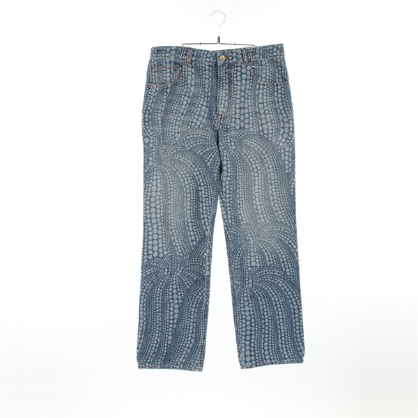 LOUIS VUITTON LV x YK Allover Pumpkin Denim pants jeans #32 RM232H YN3 HOD30W LV