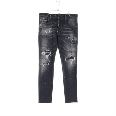 DSQUARED2 Skater Jean Denim pants #50 S71LB0841 cotton leather Polyurethane BK