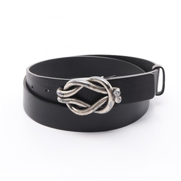 GUCCI Belt 163502 leather Black Size 90 Used Mens