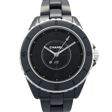 CHANEL J12 phantom Wrist Watch H6346 Quartz ceramic Used Women Black CC Coco