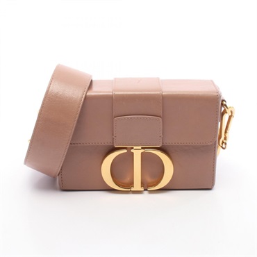 Christian Dior 30 Montaigne Box Shoulder Bag M9204UMOS leather Pink Used Women