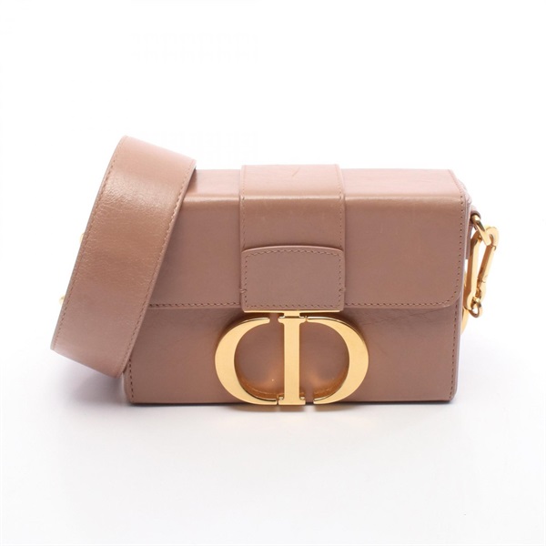 Christian Dior 30 Montaigne Box Shoulder Bag M9204UMOS leather Pink Used Women