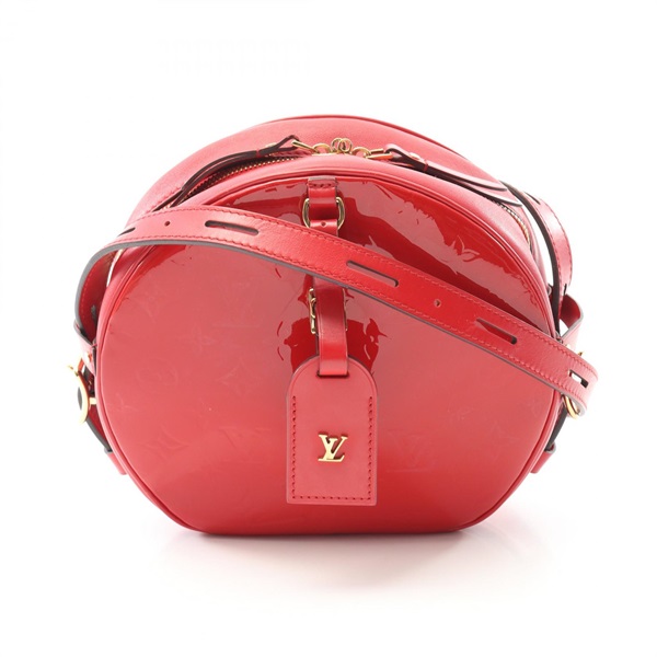 LOUIS VUITTON Boite Chapeau Souple Shoulder Bag M54100 Vernis leather Rouge Used