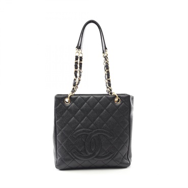 CHANEL Matelasse PST chain shoulder Tote Bag A20994 Calfskin Black GHW Used CC