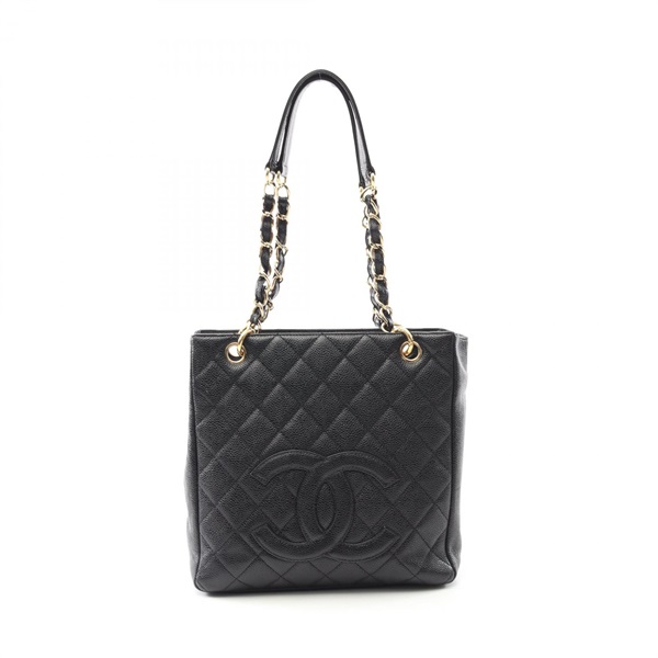 CHANEL Matelasse PST chain shoulder Tote Bag A20994 Calfskin Black GHW Used CC
