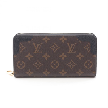 LOUIS VUITTON Zippy wallet Retiro M61188 Monogram canvas Brown Black Used LV